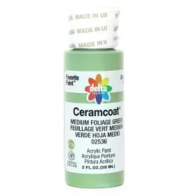 02536 Delta Creative Ceramcoat Acrylic Paint 2 Fl Oz Pack Of 1 Med Foliage Green