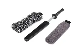 Mcy-00101a Detail Factory Wheel Brush Kit With Interchangeable Microfiber Covers Ultra