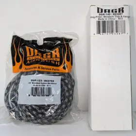 Dgr-501g-35 Devillbis Devilbiss Dagr Airbrush Kit Aw31 Compressor Hoses Regulator New Nos #3