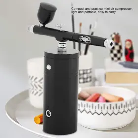 As0m-3721 Dewin Airbrush Kit With Compressor Portable Rechargeable Dual Action 0.3mm 7cc Cap #3