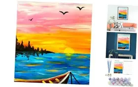 Mt0179 Dunbenyu Paint By Numbers For Adults Beginner Landscape Number Easy C2