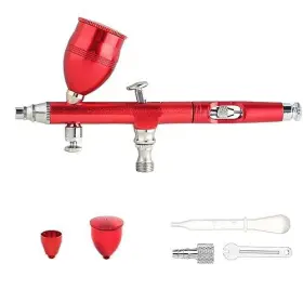 Ebest 936474717011 New Professional 0.3mm Dual Action Airbrush Spray Paint Kit With Three Differ