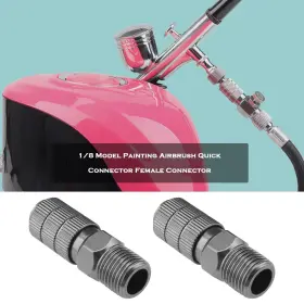 Ecsing 895243574434 2pcs Quick Release Airbrush Disconnect Coupling Adapter 1/8 Inch Dis #2