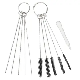 110329 Edifolly Airbrush Cleaning Kit Cleaner 5 Stainless Steel Needles And