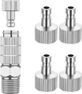 Ediyworld 6936474711378 Abest Airbrush Quick Disconnect Coupler Release Fitting Adapter Kit With 5 Pcs