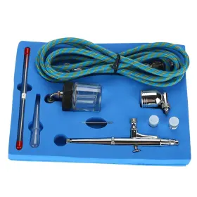 Ejoyousoarykew1i54290 Ejoyous Mini Airbrush Kit 0.2mm/0.5mm Portable Feed Air Brush Painting Spray Paint G