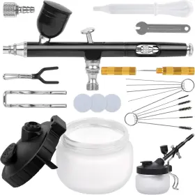 Eschen 445050889831 Airbrush Gun With Cleaning Kit Spray 0.3mm Needles Gr