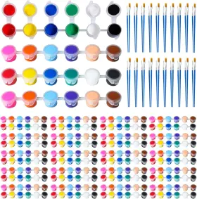 Ezaronexis 637609913822 Mini Acrylic Paint Set For Kids 30 Pack 3 Milliliters 12 Color