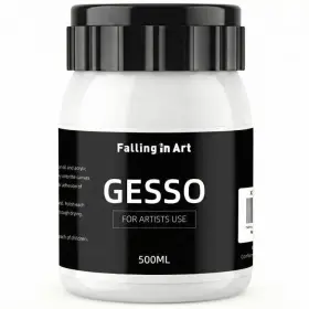 Ct0757 Falling In Art 16.9 Oz White Gesso Primer For Fl Pack Of 1