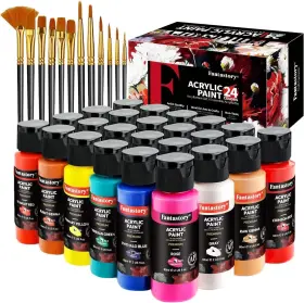 Fan-bot-60x24-xbz-eu Fantastory Acrylic Paint Set 24 Classic 2 Fl Oz Pack Of Colors