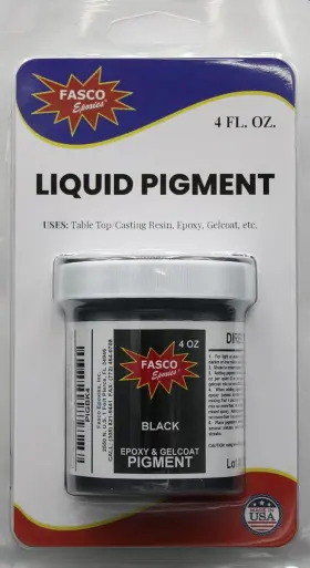 Pigbk4 Fasco Epoxies Black Pigment For Epoxy Resin Gelcoat Paint - 4 Ounce Pack Of 1