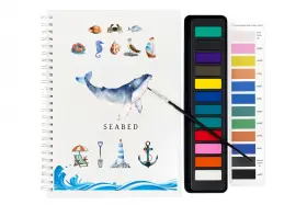 Zhou0023 Fenash Beginner Watercolor 1 Count Pack Of Color - Underwater 12 Colors Pen