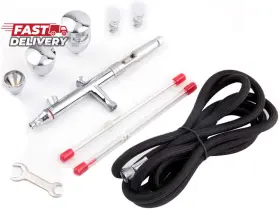 Ag-183k Fengda 744759497956 Timbertech Multi-purpose Airbrush Set Dual-action Gravity Feed