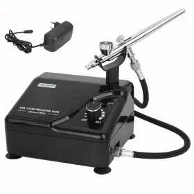 As-207k Fengda 970083523700 Professional Airbrush Kit With Multi-functional Compressor Dual-acti