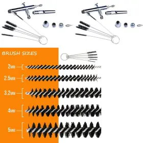 Bd-778 Fengda Airbrush Cleaning Kit Pot With 5 Brushes #2