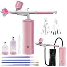 As01 Fereowth Airbrush For Nails Cordless Portable Kit With Compressor 2 Levels 36
