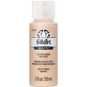 Folkart 028995002298 Acrylic Paint In Assorted Colors 2 Fl Oz Pack Of 1 Cool Bisque