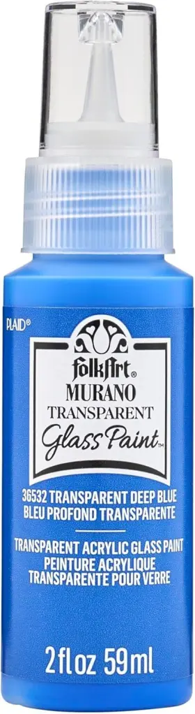 Folkart 028995365324 Murano Transparent Acrylic 1 Count Pack Of Deep Blue