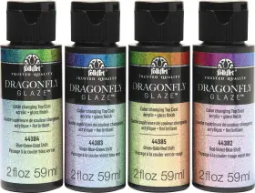 Folkart 028995526206 8 Fl Oz Pack Of 1 Violet-blue-green Blue-green-gold Green-gold-red