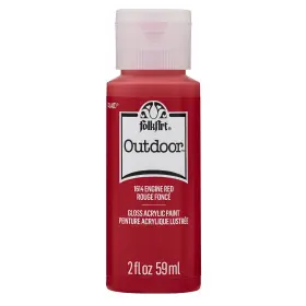 1614 Folkart Outdoor Acrylic Paint In Assorted 2 Fl Oz Pack Of 1 Engine Red
