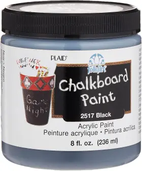 2517 Folkart Chalkboard Paint In Assorted Colors 8 Fl Oz Pack Of 1 Black