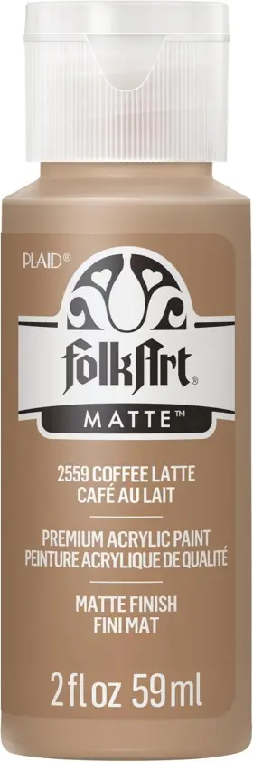2559 Folkart Acrylic Paint In Assorted Colors 2 Fl Oz Pack Of 1 Coffee Latte
