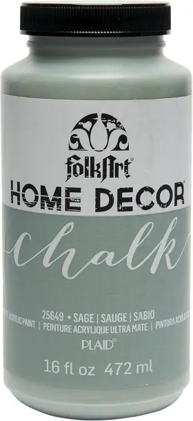 25649 Folkart Home D Cor Acrylic Chalk Furniture And Craft 16 Fl Oz Pack Of 1 Sage