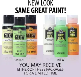 2716 Folkart Acrylic Dark Paint Neutral Glow 2 Fl Oz Pack Of 1 #2