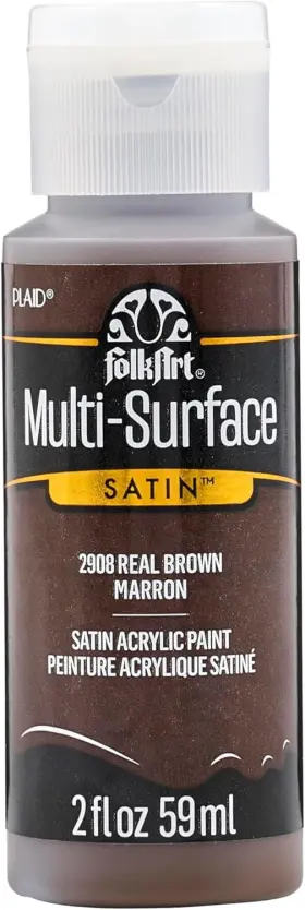 2908 Folkart Multi-surface Paint In Assorted 2 Fl Oz Pack Of 1 Real Brown