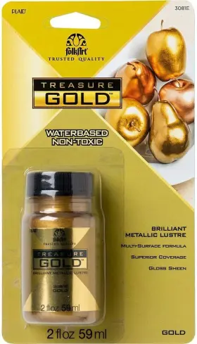 3081e Folkart Gold Assorted Easy To Apply Diy Crafts Art 2 Fl Oz Pack Of 1