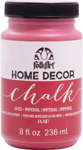34153 Folkart Home Decor Water Based Chalk Furniture 8 Fl Oz Pack Of 1 Imperial