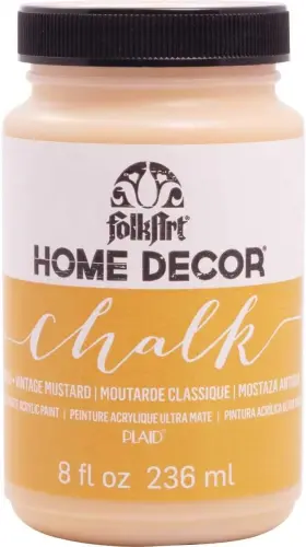 34155 Folkart Home Decor Chalk Furniture And 8 Fl Oz Pack Of 1 Vintage Mustard