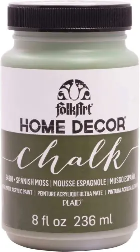 34801 Folkart Home Decor Chalk Furniture And Craft 8 Fl Oz Pack Of 1 Spanish Moss