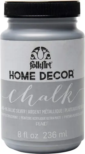 34805 Folkart Home Decor Chalk Furniture And 1 Count Pack Of Metallic Silver
