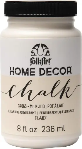 34865 Folkart Home D Cor Chalk Finish Acrylic Paint 8 Fl Oz Pack Of 1 Milk Jug