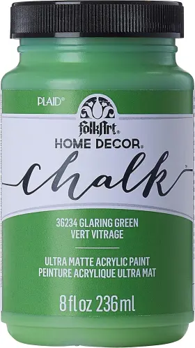 36234 Folkart Assorted Home D Cor Acrylic Chalk 8 Fl Oz Pack Of 1 Glaring Green