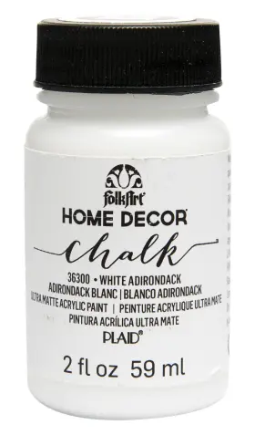 Folkart 36300 Home Decor Chalk 2 Ounce Pack Of 1 White Adirondack