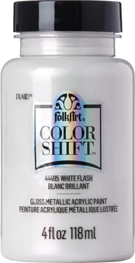 44495 Folkart Color Shift Metallic Paint 4 Fl Oz Pack Of 1 White