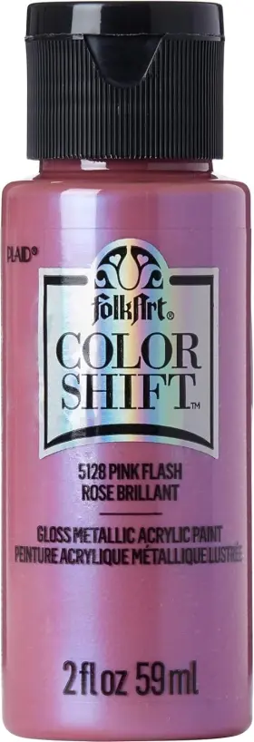5128 Folkart Color Shift Acrylic Paint In Assorted 2 Fl Oz Pack Of 1 Pink Flash