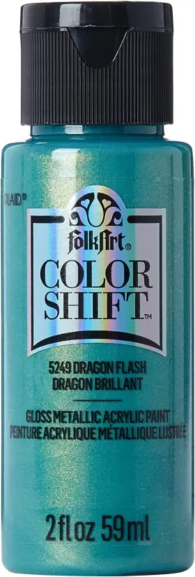 5249 Folkart Color Shift Acrylic Paint 2 Ounce Fl Oz Pack Of 1 Dragon Flash
