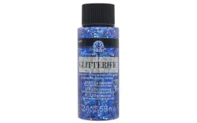 5933 Folkart Glitterific Acrylic Craft Paint Dark 1 Count Pack Of Blue