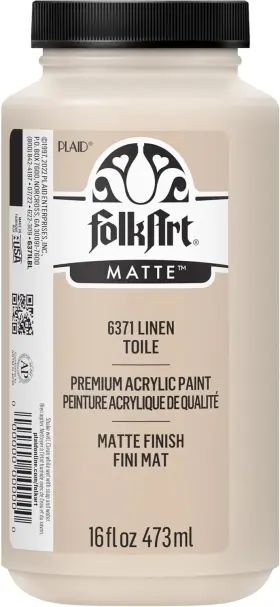 6371 Folkart Matte Acrylic Paint In Assorted Colors 16 Fl Oz Pack Of 1 Linen