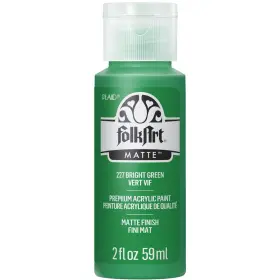 Ja227 Folkart Acrylic Paint In Assorted Colors 2 Fl Oz Pack Of 1 Bright Green