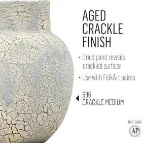 K696 Folkart Medium 8 Ounce 696 Crackle Fl Oz Pack Of 1 Multicolor #3