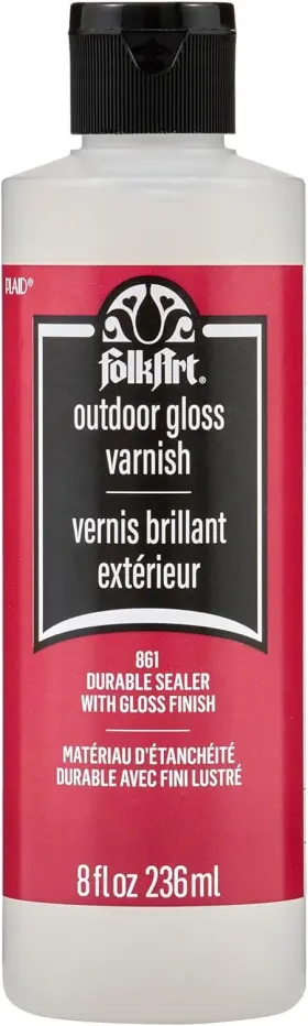 K861 Folkart Outdoor Sealer 8-ounce Gloss Finish Packaging May Vary