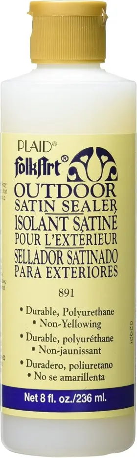 K891 Folkart Outdoor Acrylic Sealer 8 Ounce 891 Satin Finish