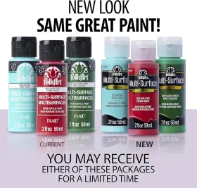 Pl2896 Folkart Multi-surface Acrylic Paint In 2 Fl Oz Pack Of 1 Bright Pink #2
