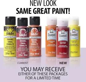 Pl4013 Folkart Enamel Glass And Ceramic Paint In 2 Fl Oz Pack Of 1 Coffee Bean #2
