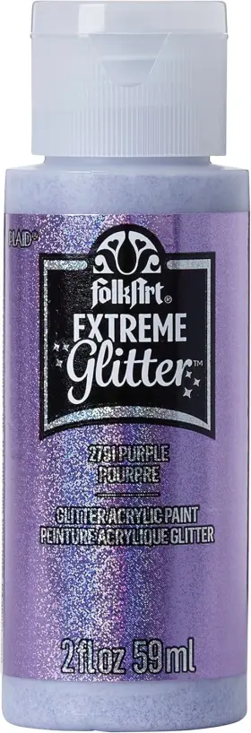 Xglt-2791 Folkart Extreme Glitter Acrylic Paint In Assorted 2 Fl Oz Pack Of 1 Purple