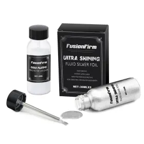 F-silver-30ml Fusionfirm Liquid Silver Leaf Paint Kit - Alcohol-based 1 Fl Oz Pack Of